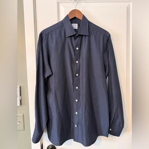 Todd Snyder x Hamilton Men's Navy Blue Cashmere Shirt